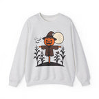 Halloween Pumpkin Scarecrow Sweatshirt – Unisex Fall Harvest Sweatshirt