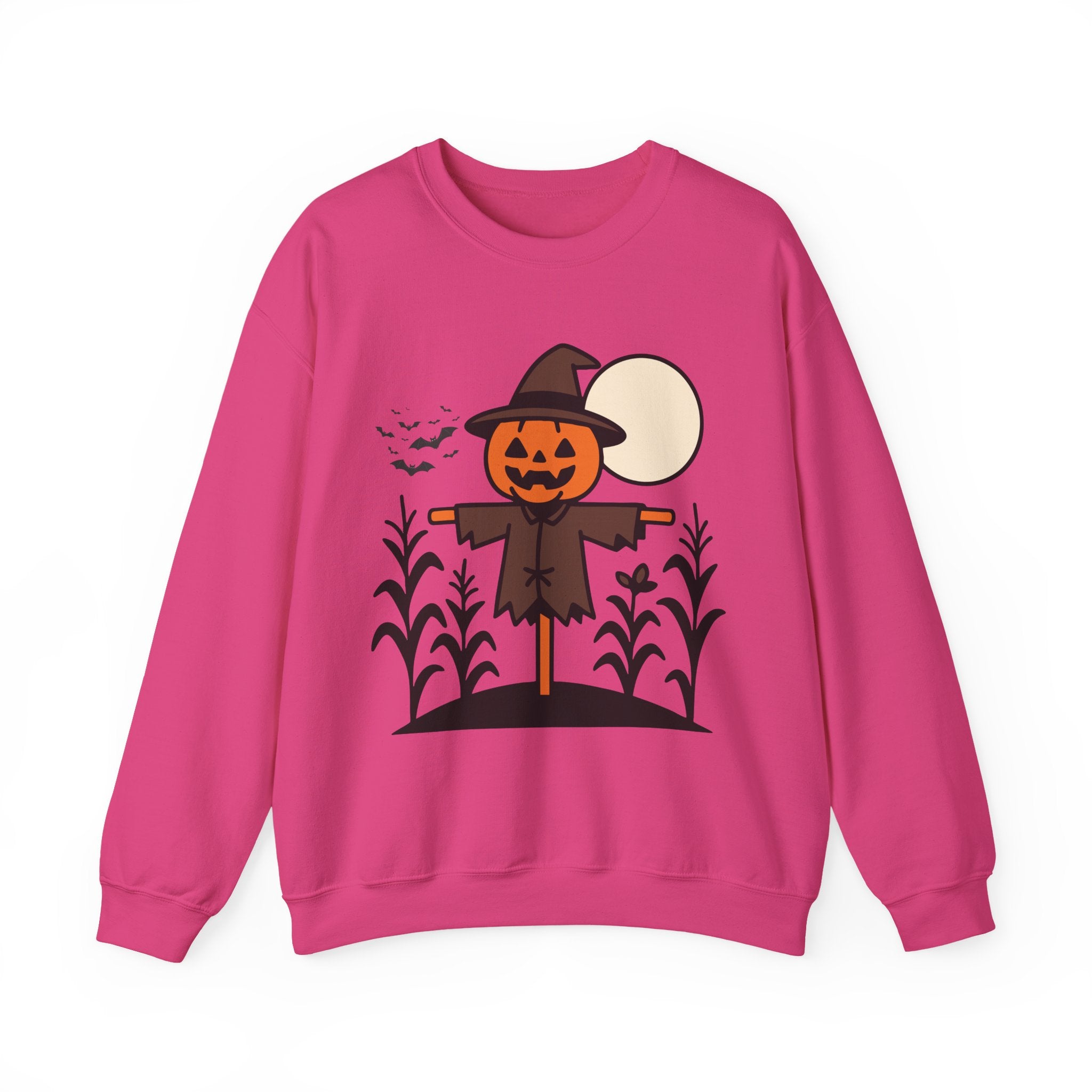 Halloween Pumpkin Scarecrow Sweatshirt – Unisex Fall Harvest Sweatshirt