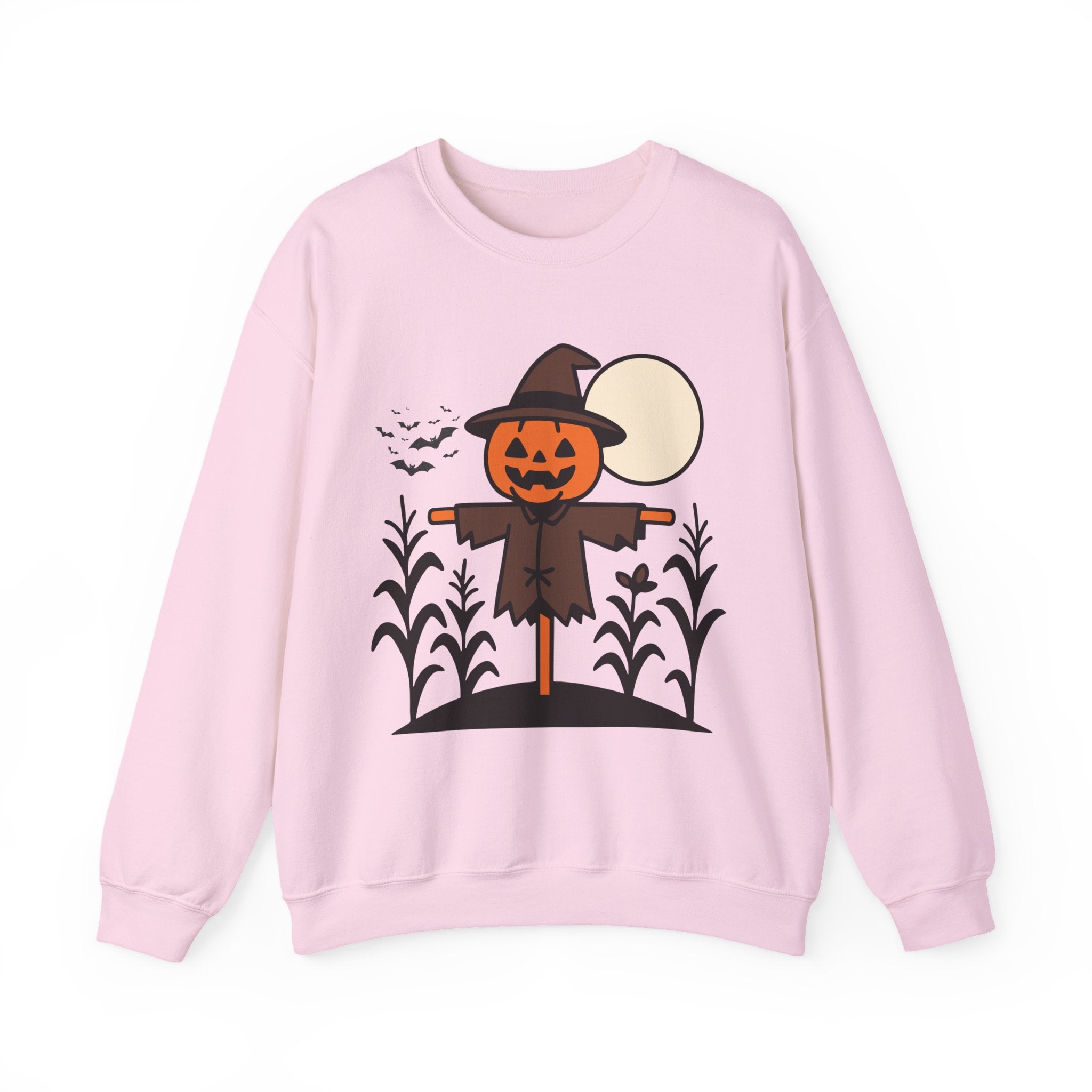 Halloween Pumpkin Scarecrow Sweatshirt – Unisex Fall Harvest Sweatshirt