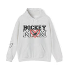 Personalized Hockey Mom Hoodie – Heart & Crossed Sticks Pullover