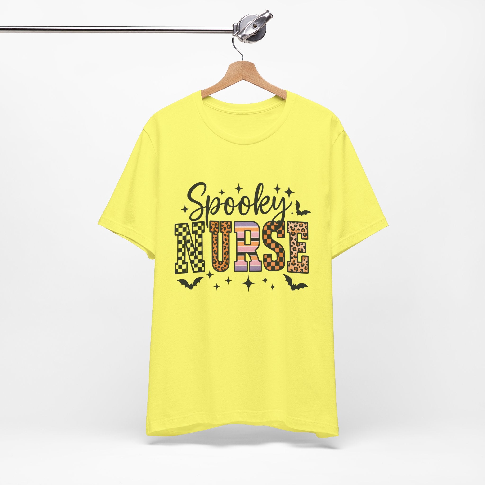 Unisex Spooky Nurse T-Shirt – Halloween Graphic Tee for Nurses