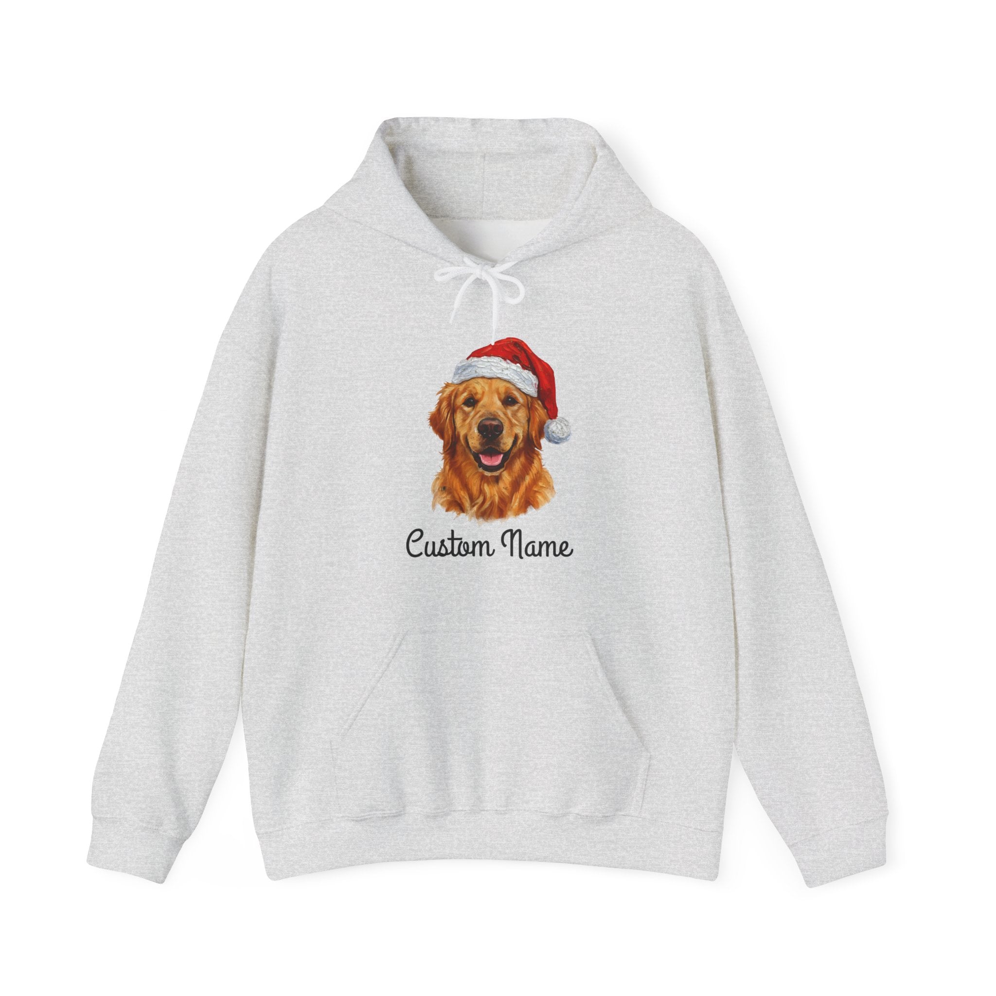 Personalized Golden Retriever Dog Christmas Hoodie - Custom Name Holiday Sweatshirt for Gog Lovers