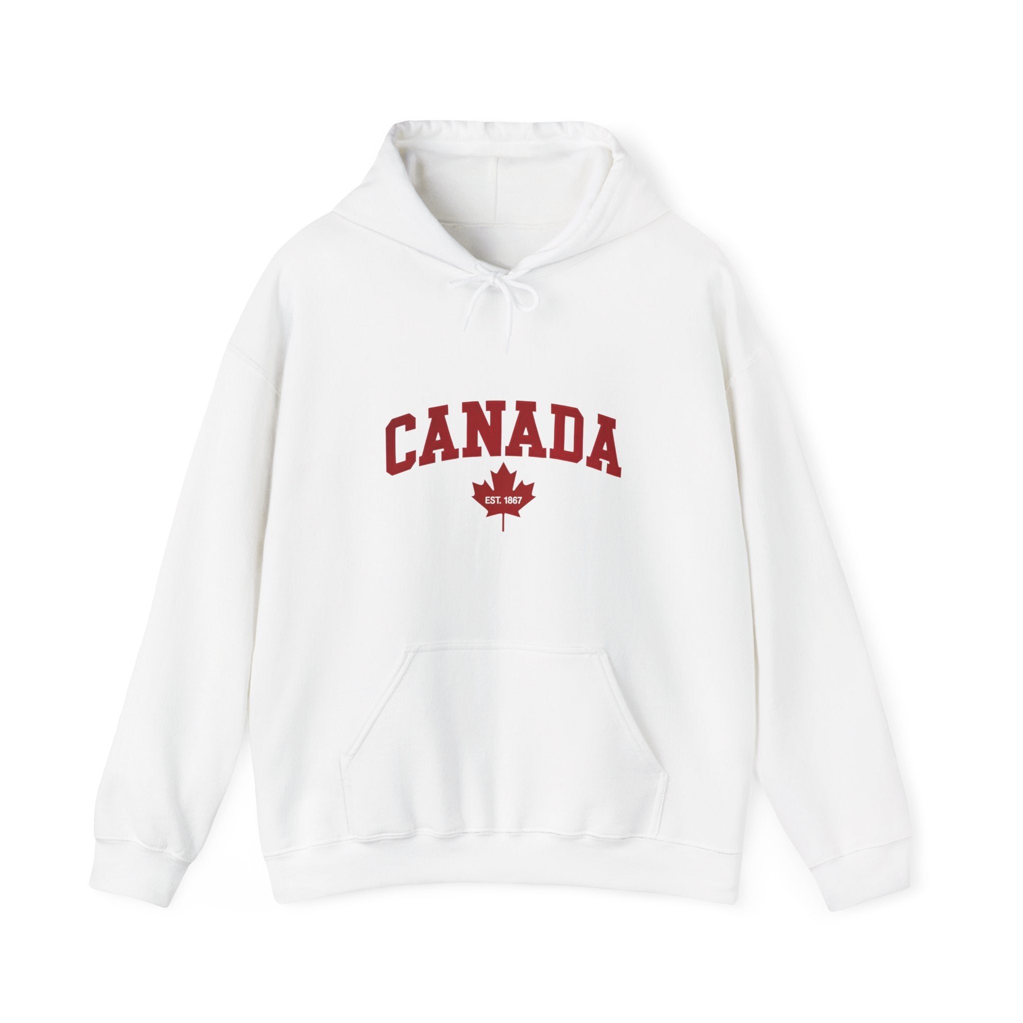 Canada Maple Leaf Hoodie – Unisex Classic Canadian Pride Pullover Hoodie