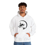 Snowmobile Moon Hoodie – Snowmobiling Silhouette Winter Pullover