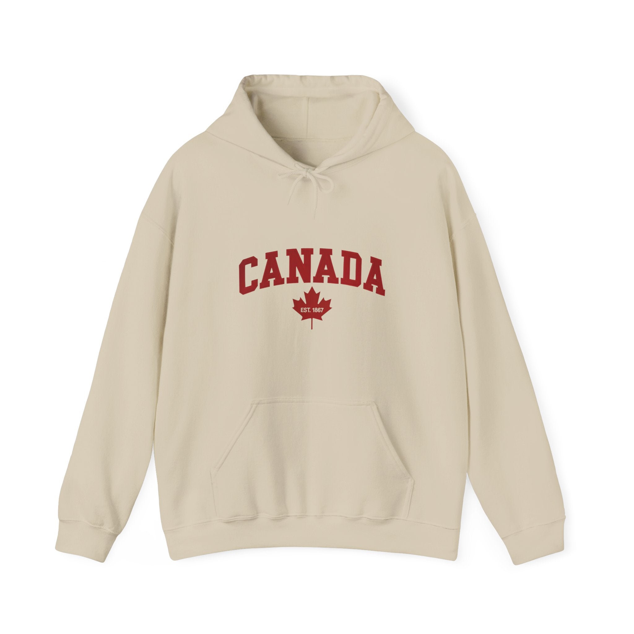 Canada Maple Leaf Hoodie – Unisex Classic Canadian Pride Pullover Hoodie