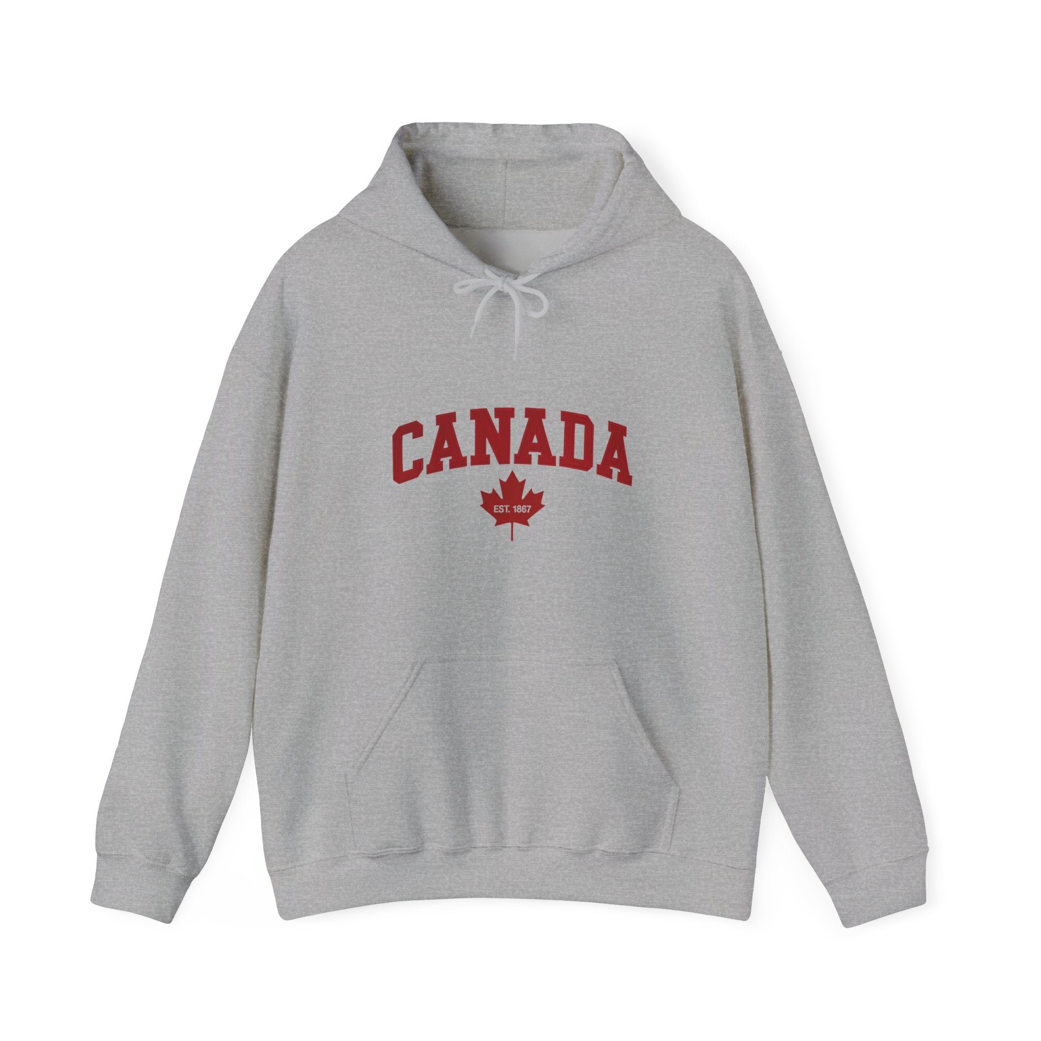 Canada Maple Leaf Hoodie – Unisex Classic Canadian Pride Pullover Hoodie