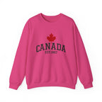 Embroidered Canada Crewneck Sweatshirt, Maple Leaf Gift Canada