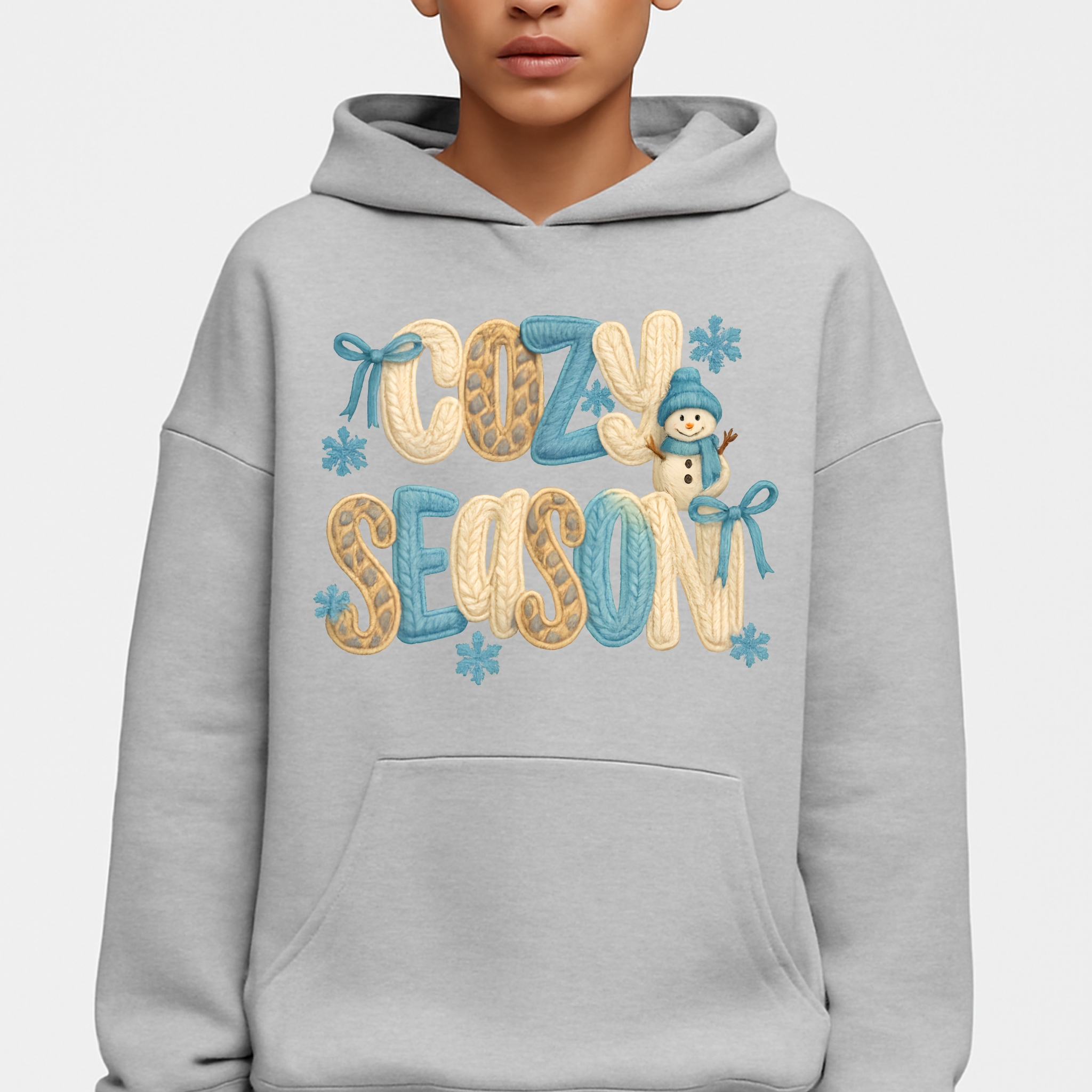 Cozy Season Hoodie — Cute Snowman 'Cozy Season' Winter Pullover