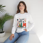 Teacher Christmas Sweatshirt – All is Calm Said No Teacher Ever Holiday Design Premium Sweatshirt
