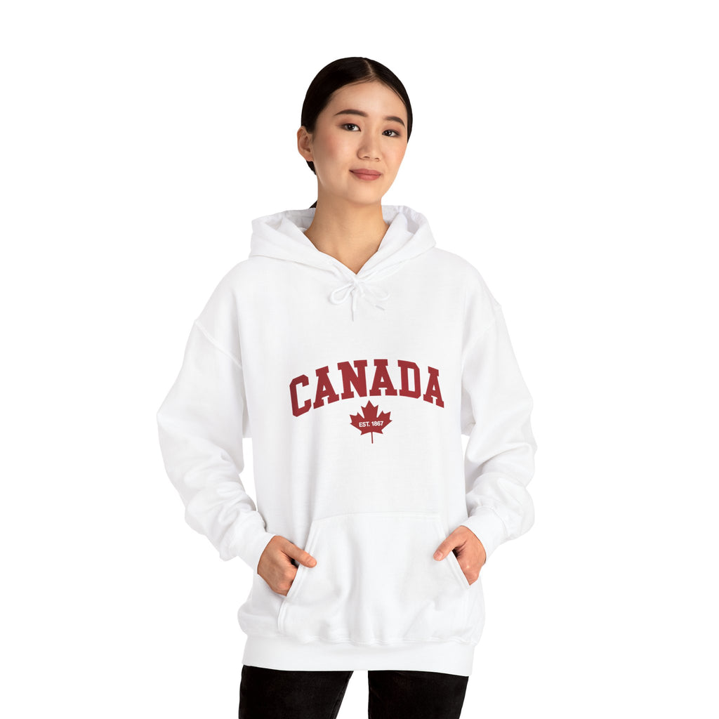 Canada Maple Leaf Hoodie – Unisex Classic Canadian Pride Pullover Hoodie